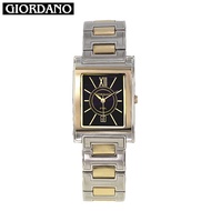 Giordano  Curvex Rectangle Men's Vintage Slim Quartz Watch (All-Stainless Steel) G3240