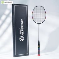 ALPSPORT BBQ2.0 26lbs Raket Bulutangkis Bahan Serat Karbon Penuh Ultraringan 8U G5 65G Raket Bulutan