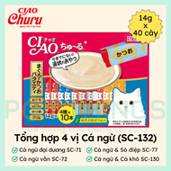 Súp Thưởng Cho Mèo CIAO Churu Gói Lớn 40 Cây (14gx40)