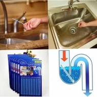 SANI STICK 12pcs drain remover anti sumbat bersihkan kotoran degil tandas sumbat singki paip lubang tandas toilet clean