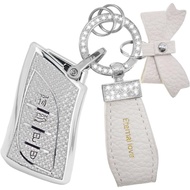 For Lexus Key Fob Cover with Fashion Bowknot Diamond Keychain,Enchanting Diamond Patterns Soft Case 