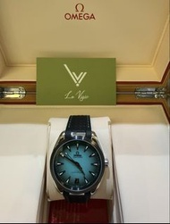 全新現貨 Omega  新款 Aqua Terra 海馬系列 綠松石面 220.32.41.21.03.001