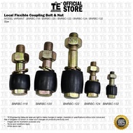 Local Flexible Coupling Bolt & Nut with Rubber Bush ( Pin Bush Coupling ) C-118 / C-120 / C-122 / C-