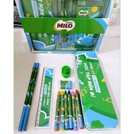 Durable MILO Learning Kit 6 Piece 2024 (Milo Gift) Pencil Case Pencil Box Kotak Pensil