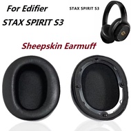Genuine sheepskin Ear pads for Edifier STAX SPIRIT S3 headphones Replacement Original Ear Cushion Ea