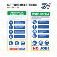 Construction Safety Signage (Outdoor) Banner Site Safety Banner Size : 4' x2'