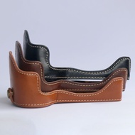 PU Leather Camera Cover Body Case For Sony ILCE-6500 A6500 With Hand Strap