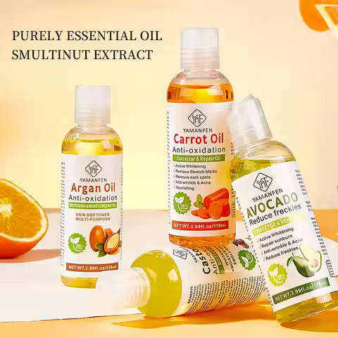 Castor Oil Vegetable Argan Avocado Oil Facial Body Care Hair Massage Essential Oil Coconut Body Care