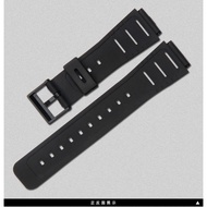 Resin Rubber Strap Substitute Casio CA-53W Watch Strap Calculator Computer Watch Strap Protruding Mouth 20mm