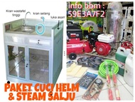 paket mesin steam dan mesin cuci HELM