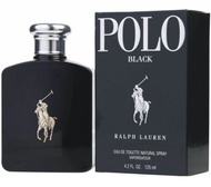 100.% T.rusted S e l l e r - P 0 L 0 - B.lack Eau D Toi.lette F0R MEN 125ML