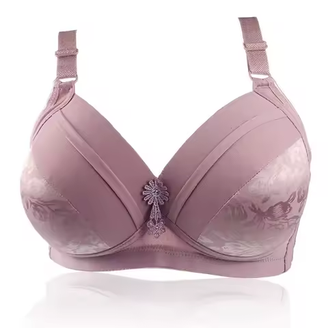 36-44 B/C Cup Bras for Big Breasted Women Fat Full Coverage Thin Wire Free Back Closure Underwear Ga