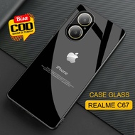 Realme C67 Glitter Glass Softcase - Casing hp C67 - Protector Realme C67hp - Realme C67 Phone Case -