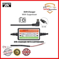 VORTEQ Mini USB Dashcam Hardwire Kit with Suppressor Wire  3M Hard Wire Charger