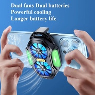 FS01 Dual Fan Rechargeable Mobile Phone Cooler Radiator Long Lasting Stronger Cooling Air Cooling Cl