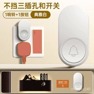 Wireless Doorbell Home Ultra Distance High Volume Call Bell Plug-in-Free Door Bell for the Elderly Beeper J0LP