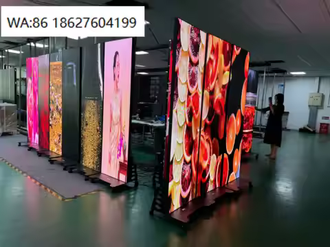 LED SignageP1.8 Panel 600X2025mm Wall Indoor Digital LED Poster LED Sign Display Stand Poster Screen