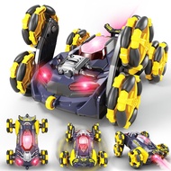RC Cars, 6WD Remote Control Car Drift Stunt Race Toy with Spraying Light Fuction Rotating Vehicle Gi