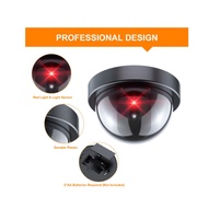 【Shop with Confidence】 Simulation Black/white Dome Camera Red Flashing Led Home Surveillance Security System Cctv Security Camera