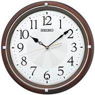 SEIKO KX265B Clock Radio Wall Dark Tea Wood Diameter 325 49mm