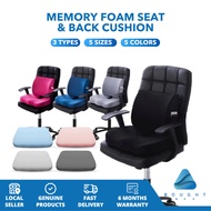Memory Foam Seat & Back Cushion – Ergonomic Support, Pressure Relief, Cushion Chair For Office & Car