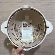 Japan 3COINS Vegetable Washing Basket Rice Draining Stirring