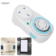 tomemy Mechanical Timer Outlet 3680W 13A IP44 Rating 15 Minute Interval 24 Hour Cycle Plug in for Li