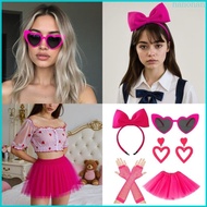 Nan 80s Costume Accessories Women 80S Fancy Dress Costume 80s Party Halloween Outfit