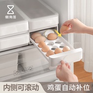 ST/🧿Lanjiaoluo Refrigerator Drawer Egg Storage Box Crisper Kitchen Storage Box Drawer Storage Box Double Layer Egg Stora