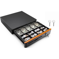 Locking Cash Box with Lock,Money Box with Cash Tray,Lock Safe Box with Key,Money Saving Organizer