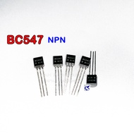 (จำนวน 5ชิ้น) TRANSISTOR ทรานซิสเตอร์ BC547 NPN TO-92 ขาตรงยาว