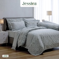 Jessica Cotton mix พิมพ์ลาย J258 ชุดเครื่องนอน ผ้าปูที่นอน ผ้าห่มนวม เจสสิก้า พิมพ์ลายได้อย่างประณีตสวยงาม