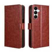 Ốp điện thoại di động cho Samsung Galaxy A56 5g trường hợp ví lật chất liệu da PU chống sốc protceti