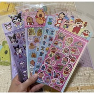Glossy glitter sticker