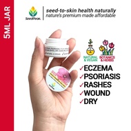 SeedPeak SOS Cream 5ML | Dry Eczema Itchy Sensitive Rashes Psoriasis Anti Chafe Chamois Cream Jock Itch Natural Moisturizer | Eczema Treatment Cream | Krim Gatal Kulit Ekzema | 止痒药膏