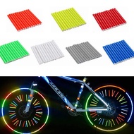 12Pcs Bicycle Reflective DIY Stripe Spoke Bike Reflector Steel Wire Lamp Spokes Outdoor Safety Warni