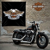 Motorcycle Flag Club/ Harley Davidson Flag Banner - HD LOGO