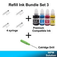 Premium Ink Canon Compatible Refill Ink bundle GI-790 GI790 G1000 G2000 G3000 G4000 G1010 G2010 G3010 E410 - WPM STORE