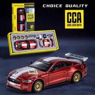 1:42 Scale  Mustang GT 2018 Red/Yellow/Blue Diecast Model Car Toy, Collectable Alloy Racing Car Mode
