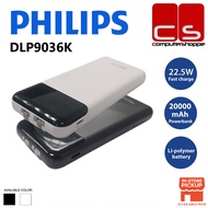 Philips 20000mAh Fast Charge with Two Built-in Lightning and Type C Powerbank (DLP9036K)