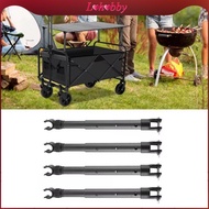 [Lohobby] 4 Pieces Camping Cart Table Support Rod Lifting Rod Lightweight 23cm to 32cm