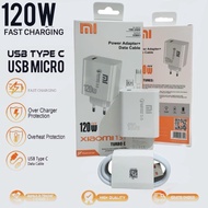 Charger Casan Xiaomi 13T 120Watt Micro Type c Fast Charging l