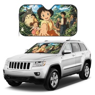 Totoro Car Sun Visor Sunshade Windshield Sunscreen Car UV Protection Heat Insulation Cover Dashboard