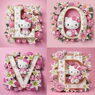 Maole Ornaments Beautiful Children's Special-Shaped Letter Diamond Table diy Handmade Acrylic Painti