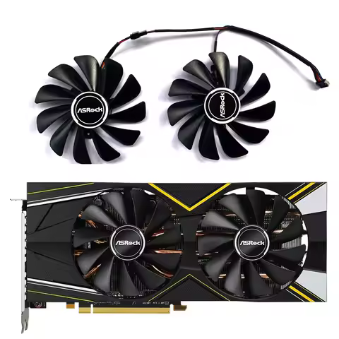 CF1010U12S FDC10U12S9-C RX 5700 XT GPU Cooler For Asrock Radeon RX 5700 XT 5700XT Graphics Cooling F