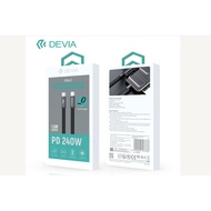 DEVIA Ultra 3 C-C 240W Metal Woven Flat Fast Charging Cable PD 240W 1.5M Length