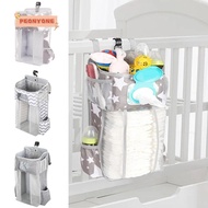 PEONYTWO Crib Hanging Bag, Convenient Diaper Storage Storage Bag,  Multifunction Infant Products Cot Bed Organizer