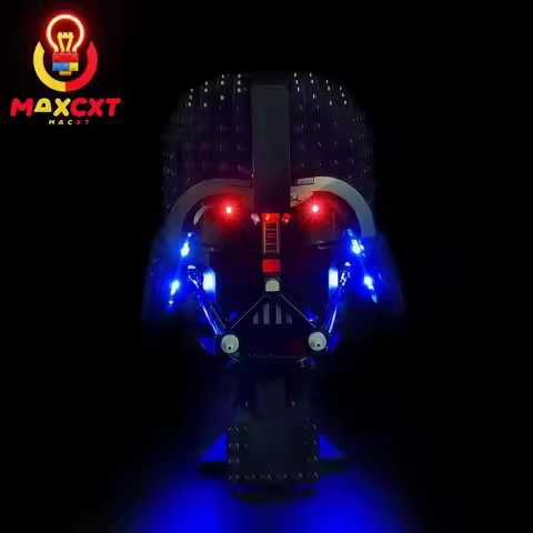 MAXCXT LED Light Set For LEGO 75304 Darth Vader Helmet DIY Decorative Lamp Not Include Lego Building
