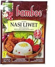 Bamboe Bumbu Nasi Liwet West Java Fragrance Spice Mix, 50 Gram (Pack of 12)