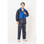 Thuy Son raincoat set, all sizes M-3XL, VIP quality waterproof 2-layer raincoat for motorbike riding